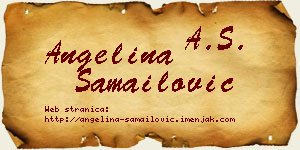 Angelina Samailović vizit kartica